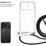 Fixed MagPure Neck puzdro s čiernou šnúrkou na krk pre Apple iPhone 17 Pro Max