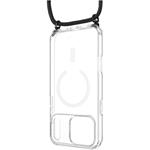 Fixed MagPure Neck puzdro s čiernou šnúrkou na krk pre Apple iPhone 17 Pro Max