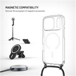 Fixed MagPure Neck puzdro s čiernou šnúrkou na krk pre Apple iPhone 17 Pro