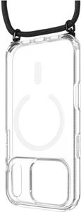 Fixed MagPure Neck puzdro s čiernou šnúrkou na krk pre Apple iPhone 17 Pro