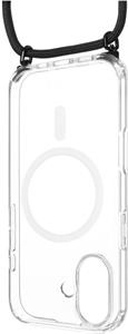 Fixed MagPure Neck puzdro s čiernou šnúrkou na krk pre Apple iPhone 17