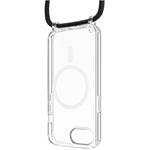 Fixed MagPure Neck puzdro s čiernou šnúrkou na krk pre Apple iPhone 17e/16e