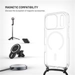 Fixed MagPure Neck puzdro s čiernou šnúrkou na krk pre Apple iPhone 18 Pro/17 Pro