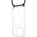 Fixed MagPure Neck puzdro s čiernou šnúrkou na krk pre Apple iPhone 18 Pro/17 Pro