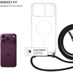 Fixed MagPure Neck puzdro s čiernou šnúrkou na krk pre Apple iPhone 18 Pro Max/17 Pro Max