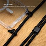 Fixed MagPure Neck puzdro s čiernou šnúrkou na krk pre Apple iPhone 18 Pro Max/17 Pro Max