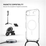 Fixed MagPure Neck puzdro s čiernou šnúrkou na krk pre Apple iPhone Air