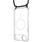 Fixed MagPure Neck puzdro s čiernou šnúrkou na krk pre Apple iPhone Air