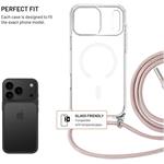 Fixed MagPure Neck puzdro s ružovou šnúrkou na krk pre Apple iPhone 17 Pro Max