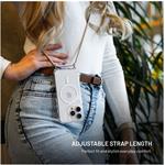 Fixed MagPure Neck puzdro s ružovou šnúrkou na krk pre Apple iPhone 17 Pro Max