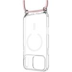 Fixed MagPure Neck puzdro s ružovou šnúrkou na krk pre Apple iPhone 17 Pro