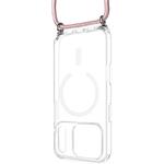 Fixed MagPure Neck puzdro s ružovou šnúrkou na krk pre Apple iPhone 18 Pro/17 Pro