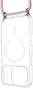 Fixed MagPure Neck puzdro s ružovou šnúrkou na krk pre Apple iPhone 18 Pro/17 Pro