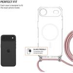 Fixed MagPure Neck puzdro s ružovou šnúrkou na krk pre Apple iPhone Air