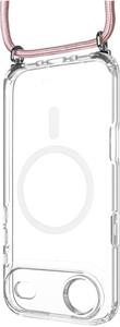 Fixed MagPure Neck puzdro s ružovou šnúrkou na krk pre Apple iPhone Air