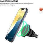 Fixed MagRound 3, držiak s bezdrôtovým nabíjaním s podporou uchytenia MagSafe, 25W, Qi2.2, čierny