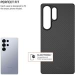 Fixed MagVelar aramidový kryt s podporou Magsafe pre Samsung Galaxy S25 Ultra, čierny