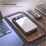 Fixed MagZen 10 Crystal, powerbanka s bezdrôtovým nabíjaním so štandardom Qi2 a podporou MagSafe, 10 000 mAh, titánová