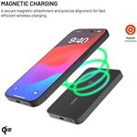 Fixed MagZen 5 Crystal, powerbanka s bezdrôtovým nabíjaním so štandardom Qi2 a podporou MagSafe, 5 000 mAh, čierna