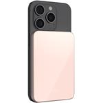 Fixed MagZen 5 Crystal, powerbanka s bezdrôtovým nabíjaním so štandardom Qi2 a podporou MagSafe, 5 000 mAh, ružová