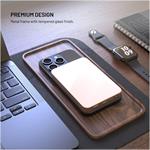 Fixed MagZen 5 Crystal, powerbanka s bezdrôtovým nabíjaním so štandardom Qi2 a podporou MagSafe, 5 000 mAh, ružová