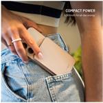 Fixed MagZen 5 Crystal, powerbanka s bezdrôtovým nabíjaním so štandardom Qi2 a podporou MagSafe, 5 000 mAh, ružová