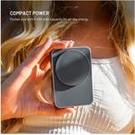 Fixed MagZen 5 Stand powerbanka so stojanom s integrovanou Apple Watch nabíjačkou a podporou MagSafe, 5 000 mAh, sivá