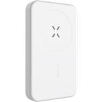 Fixed MagZen Powerbanka s bezdrôtovým nabíjaním a podporou Magsafe, 6 000 mAh, biela