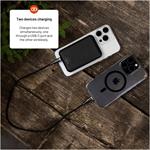 Fixed MagZen Powerbanka s bezdrôtovým nabíjaním a podporou Magsafe, 6 000 mAh, čierna
