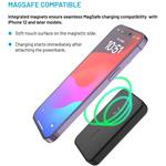 Fixed MagZen Powerbanka s bezdrôtovým nabíjaním a podporou Magsafe, 6 000 mAh, čierna