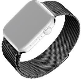 Fixed Mesh Strap nerezový remienok pre Apple Watch 42/44/45/49mm, čierny