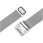 Fixed Mesh Strap sieťovaný nerezový remienok pre Garmin QuickFit 20mm, strieborný