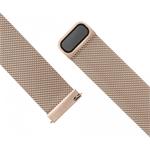 Fixed Mesh Strap sieťovaný nerezový remienok, šírka 20mm pre smartwatch, ružovo zlatý