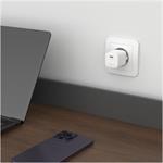 Fixed Mini set sieťovej GaN nabíjačky s USB-C výstupom a USB-C/USB-C káblom, podpora PD, 1,2 m, 30W, biely