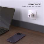 Fixed Mini sieťová GaN nabíjačka s USB-C a USB výstupom a podporou PD, 30W, biela