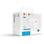 Fixed Mini sieťová GaN nabíjačka s USB-C výstupom a podporou PD, 65W, biela
