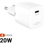 Fixed Mini sieťová nabíjačka s USB-C výstupom a podporou PD, 20W, biela