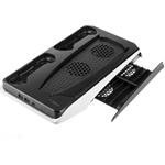 Fixed multifunkčná stanica pre PlayStation 5 s chladením a nabíjaním pre dva ovládače DualSense, čierno biela, (rozbalen