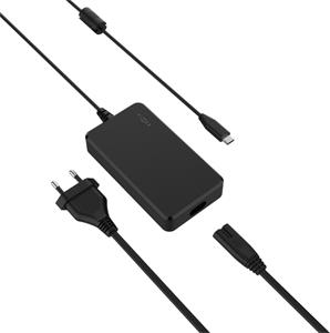 Fixed nabíjací GaN adaptér pre notebooky s USB-C, podpora PD 3.0, 100W, čierny