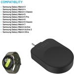 Fixed nabíjací USB-C adaptér pre Samsung Galaxy Watch kompatibilný s Powerstation Uni, čierny