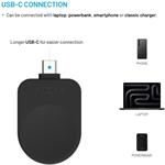 Fixed nabíjací USB-C adaptér pre Samsung Galaxy Watch kompatibilný s Powerstation Uni, čierny
