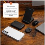 Fixed nabíjací USB-C adaptér pre smartwatch Garmin Fenix 5/6/7/7X/8, Epix, Venu 2/3/3S, Vívoactive 3/4/5, čierny