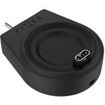 Fixed nabíjací USB-C adaptér pre smartwatch Garmin Fenix 5/6/7/7X/8, Epix, Venu 2/3/3S, Vívoactive 3/4/5, čierny