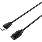 Fixed nabíjací USB-C kábel pre smartwatch Garmin Forerunner/Fenix/Venu/Vívoactive/Instinct, 2m, čierny