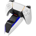 Fixed nabíjacia stanica pre dva bezdrôtové ovládače DualSense PlayStation 5, čierno biela