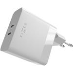 Fixed nabíjačka s 2x USB-C výstupom, PD, 65W, biela