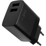 Fixed nabíjačka s 2x USB výstupom, 17 W, Smart Rapid Charge, čierna