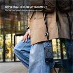 Fixed Neck Cable opletený kábel pre telefóny so zadným krytom s konektormi USB-C/USB-C, 1.6m, PD 60W, 480Mbps, čierny