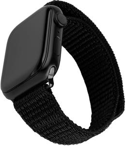 Fixed Nylon Sporty Strap nylonový remienok pre Apple Watch 42/44/45mm, čierne