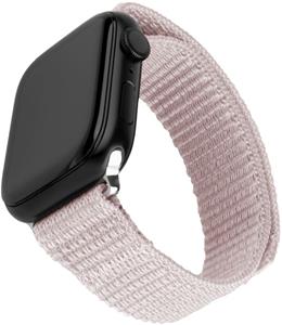 Fixed Nylon Sporty Strap nylonový remienok pre Apple Watch 42/44/45mm, ružovo-zlatý